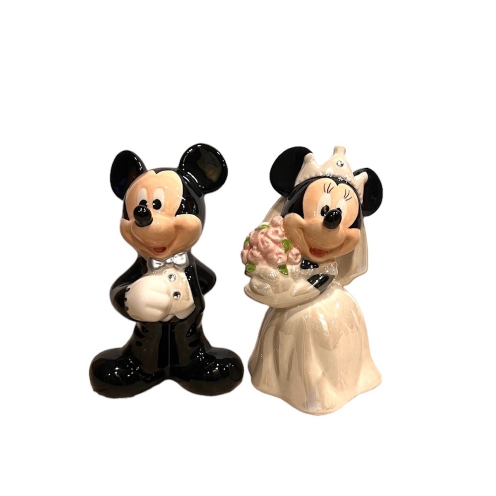 Mickey and Minnie (Disney) Wedding Salt and Pepper Shakers